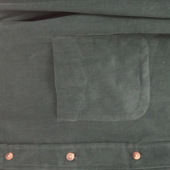 IVY CREW Classics Men's Long Sleeve Button-Down Green Thin Corduroy Shirt Sz XXL - Picture 9 of 16